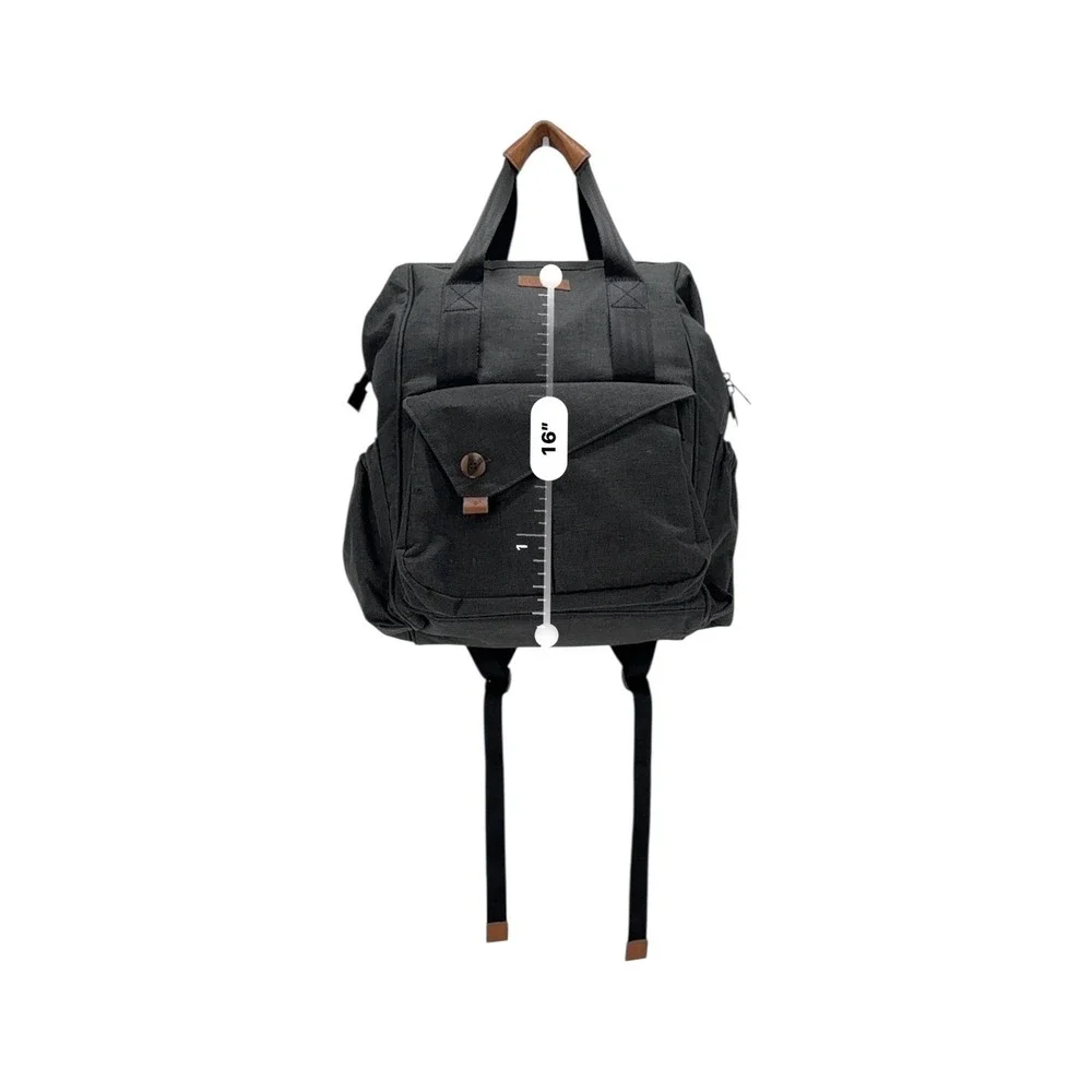 Hap Tim - Wallababy Baby Diaper Bag Backpack Black (No Changing‎ Pad Included)